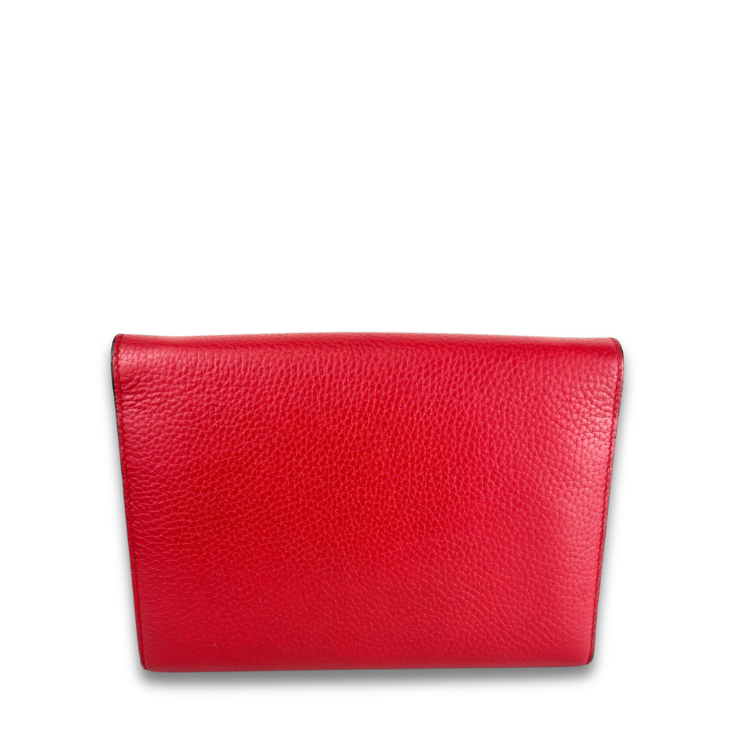 Gucci Red Marmont Mini Chain Wallet