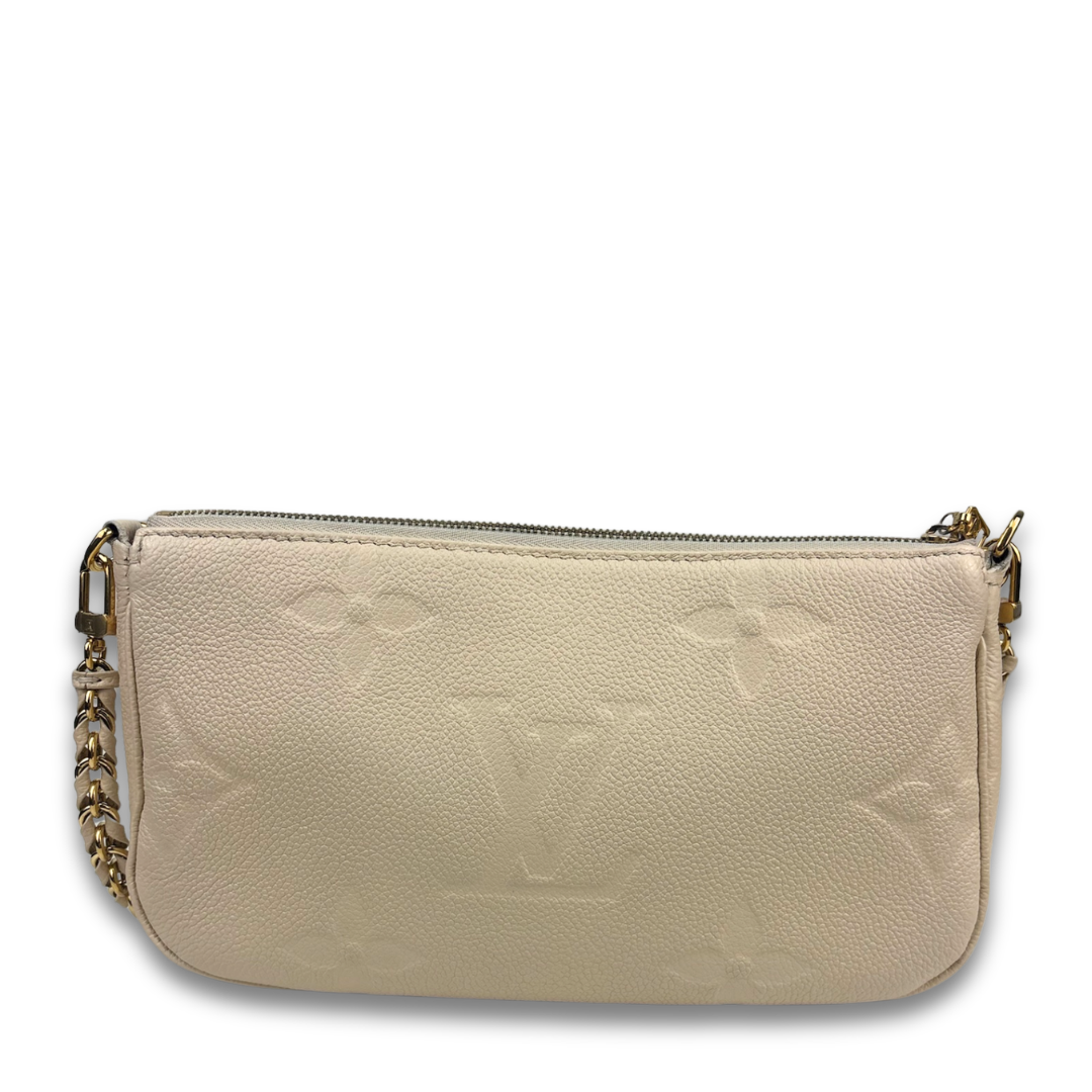 Louis Vuitton Cream Empreinte Multi Pochette Accessoires