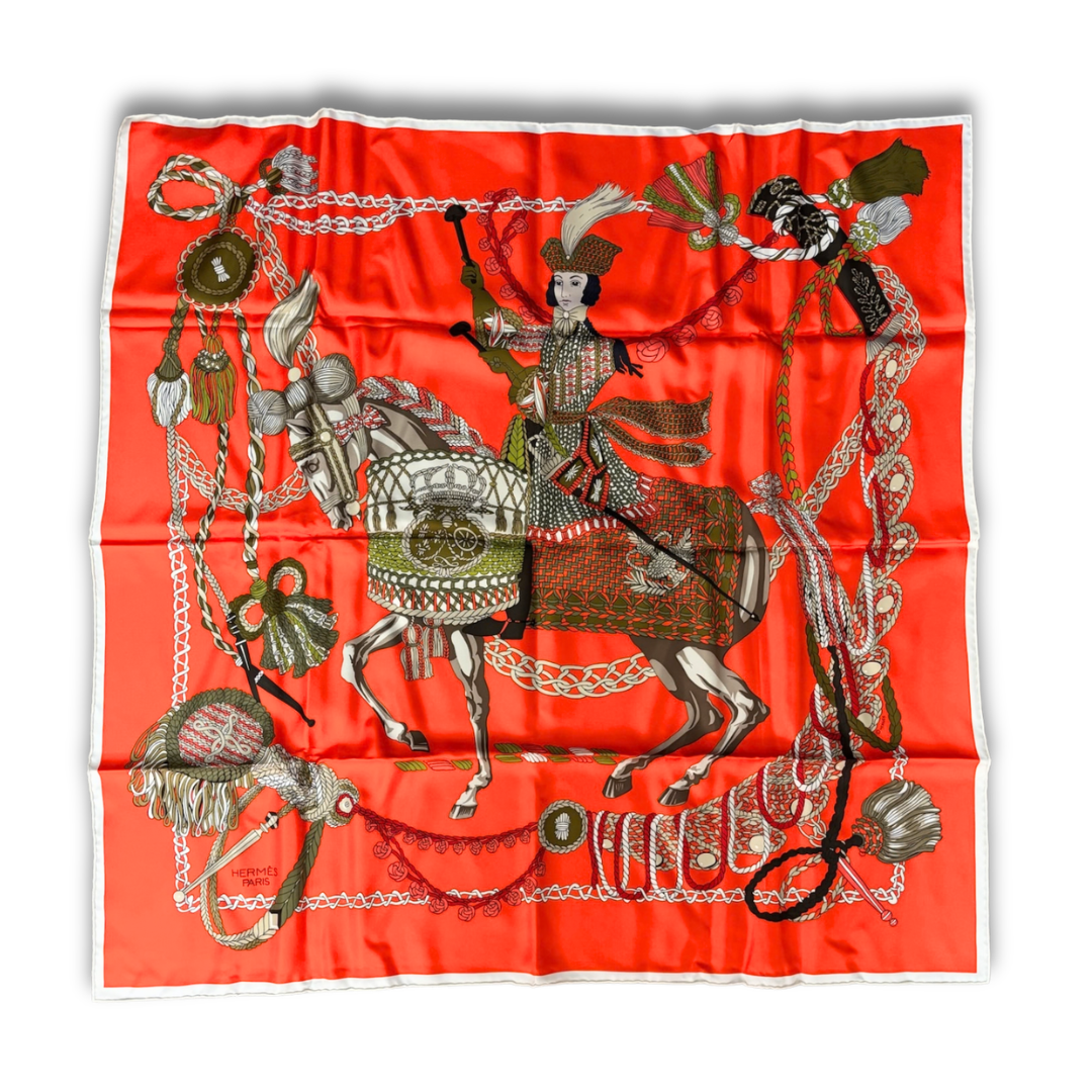 Hermès 'Le Timbalier' Silk Scarf 90