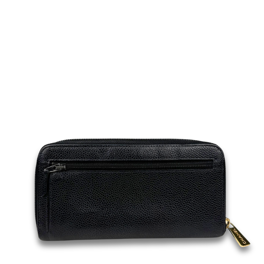 Chanel CC Timeless Zip Around Wallet