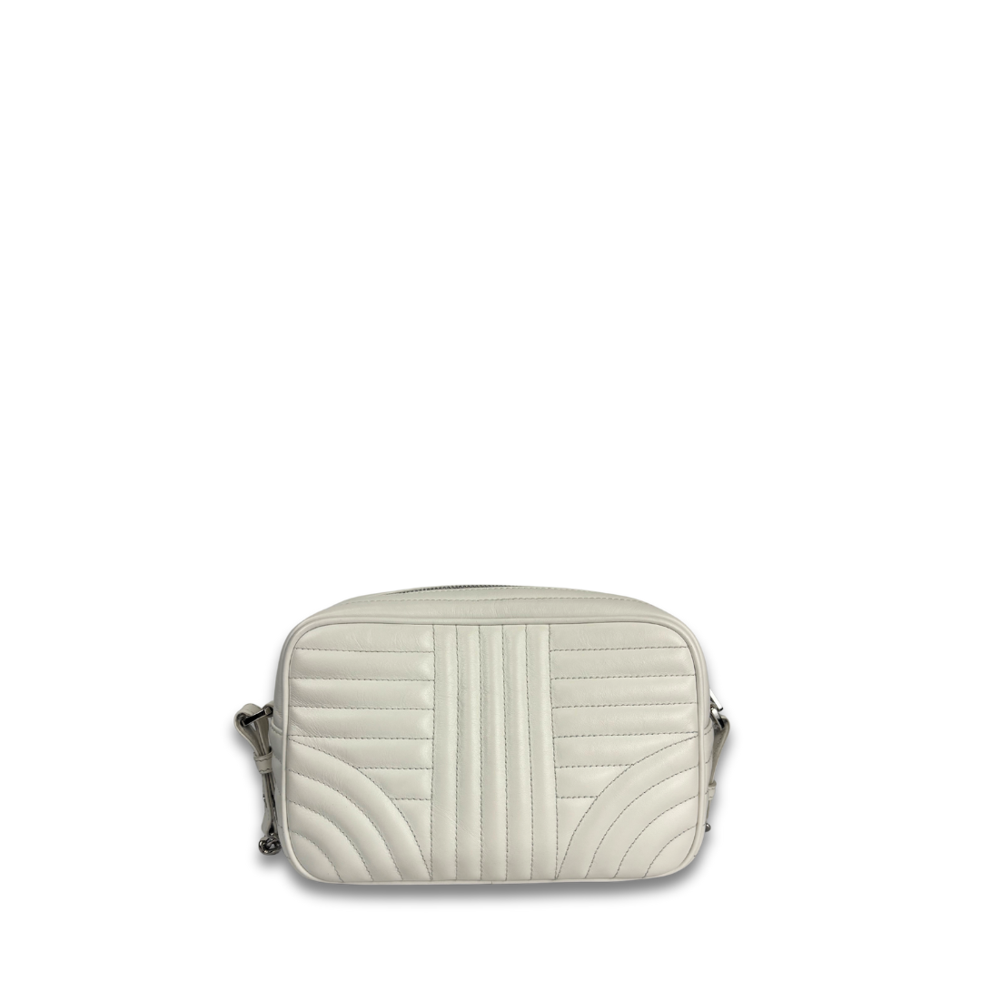 Prada White Diagramme Camera Bag