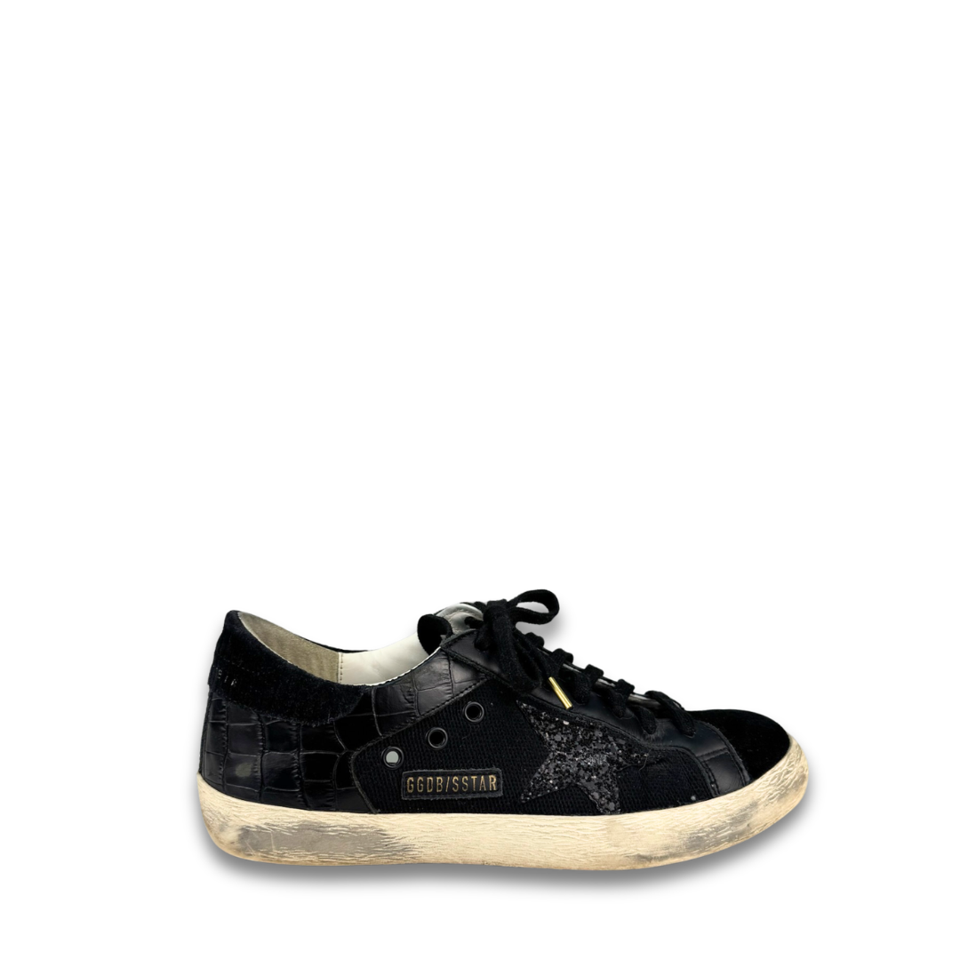 Golden Goose Black Superstar sneakers - Size 40
