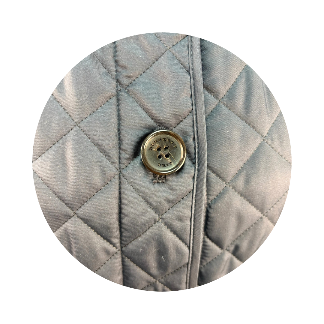 Burberry Navy Quilted Nylon Jacket