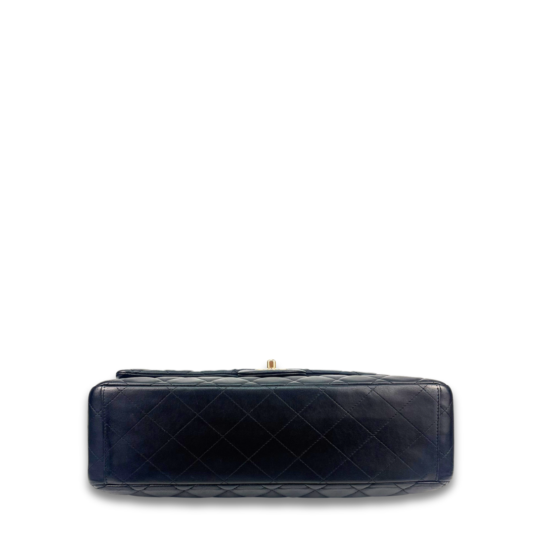 Chanel Black Lambskin Maxi Single Flap