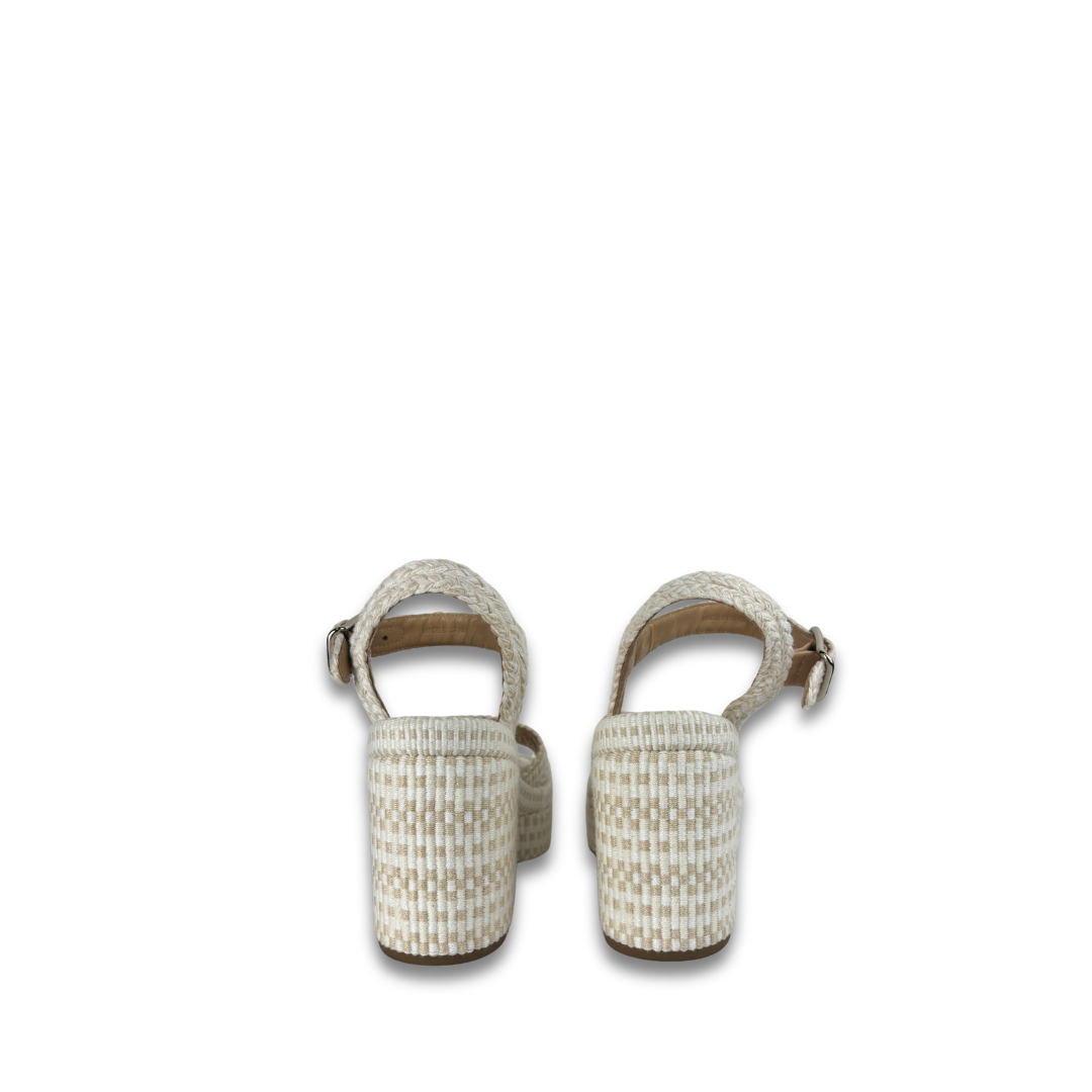 Chloe White Platform Sandals - Size 37