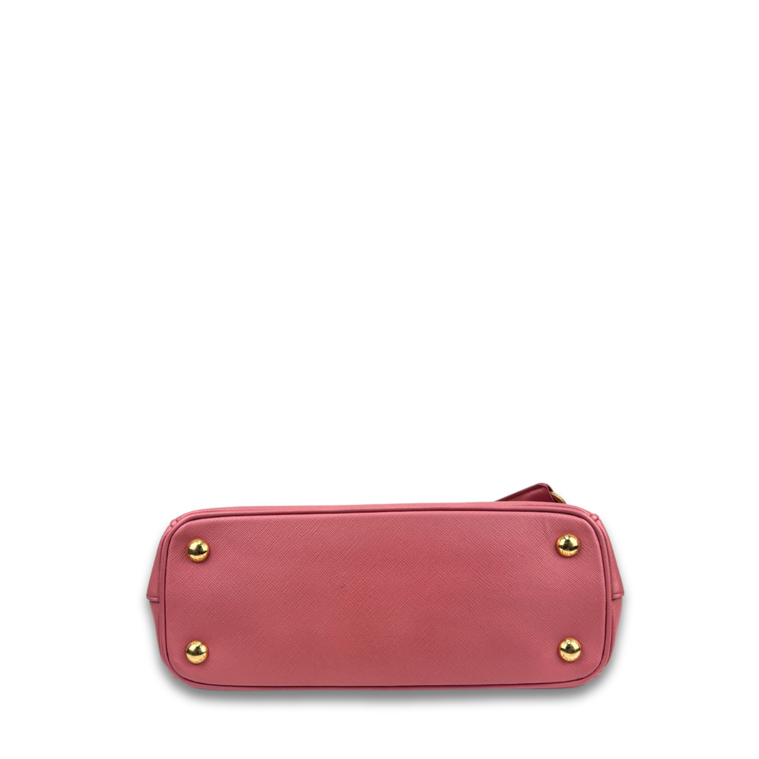 Prada Mini Coral Double Zip Galleria
