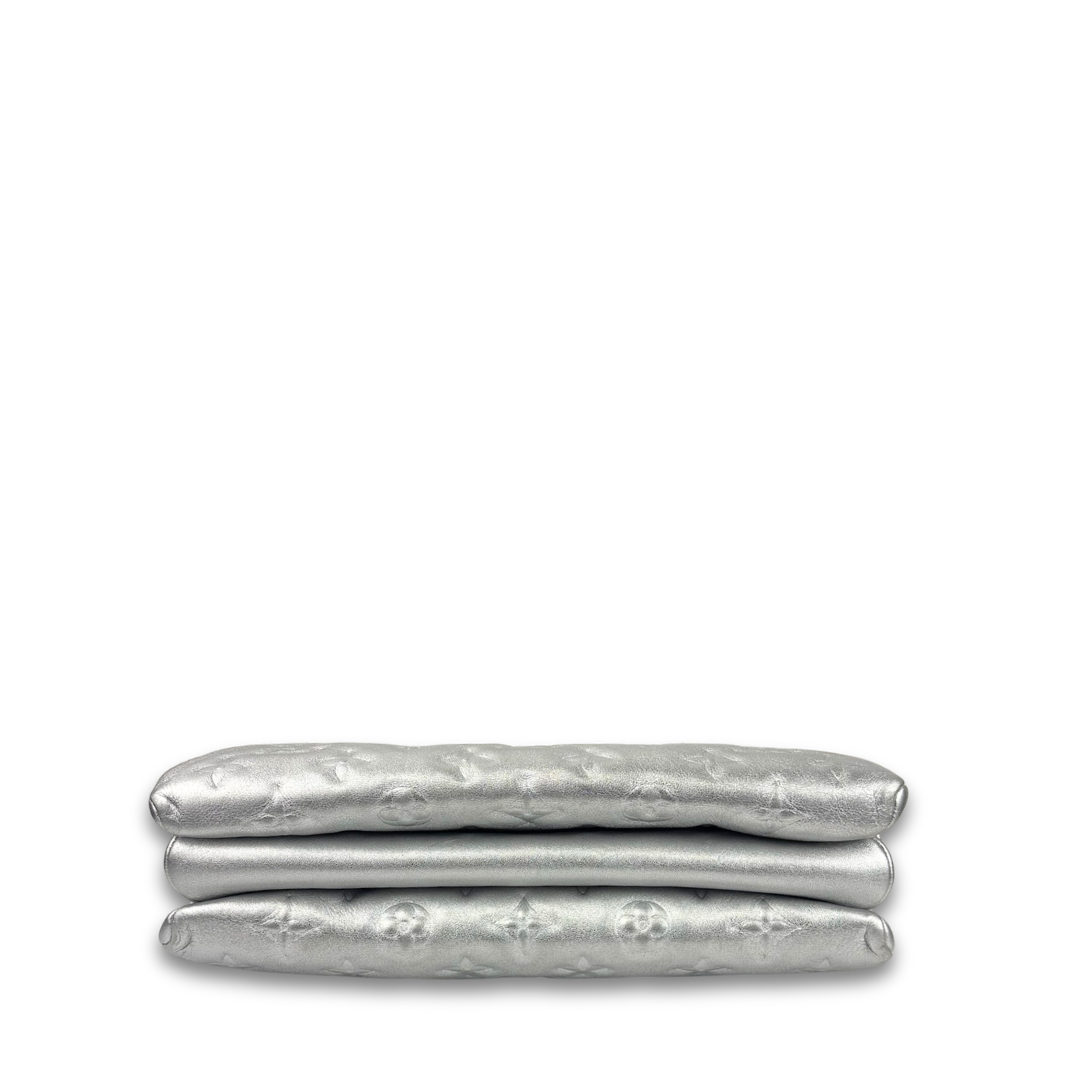 Louis Vuitton Metallic Silver Coussin PM