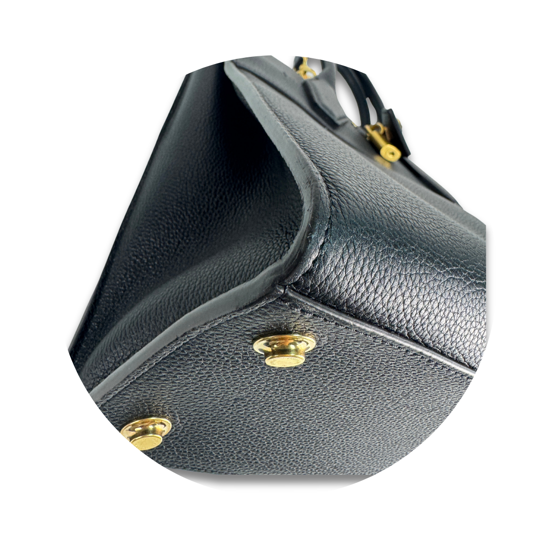 Louis Vuitton Black Taurillon City Steamer MM