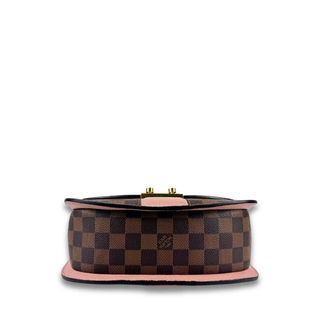 Louis Vuitton Damier Ebene Cuir Taurillon Wight Ballerine