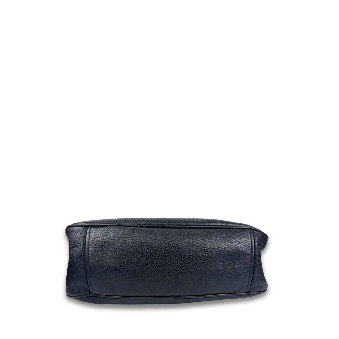 Prada Black Vitello Daino Shoulder Bag