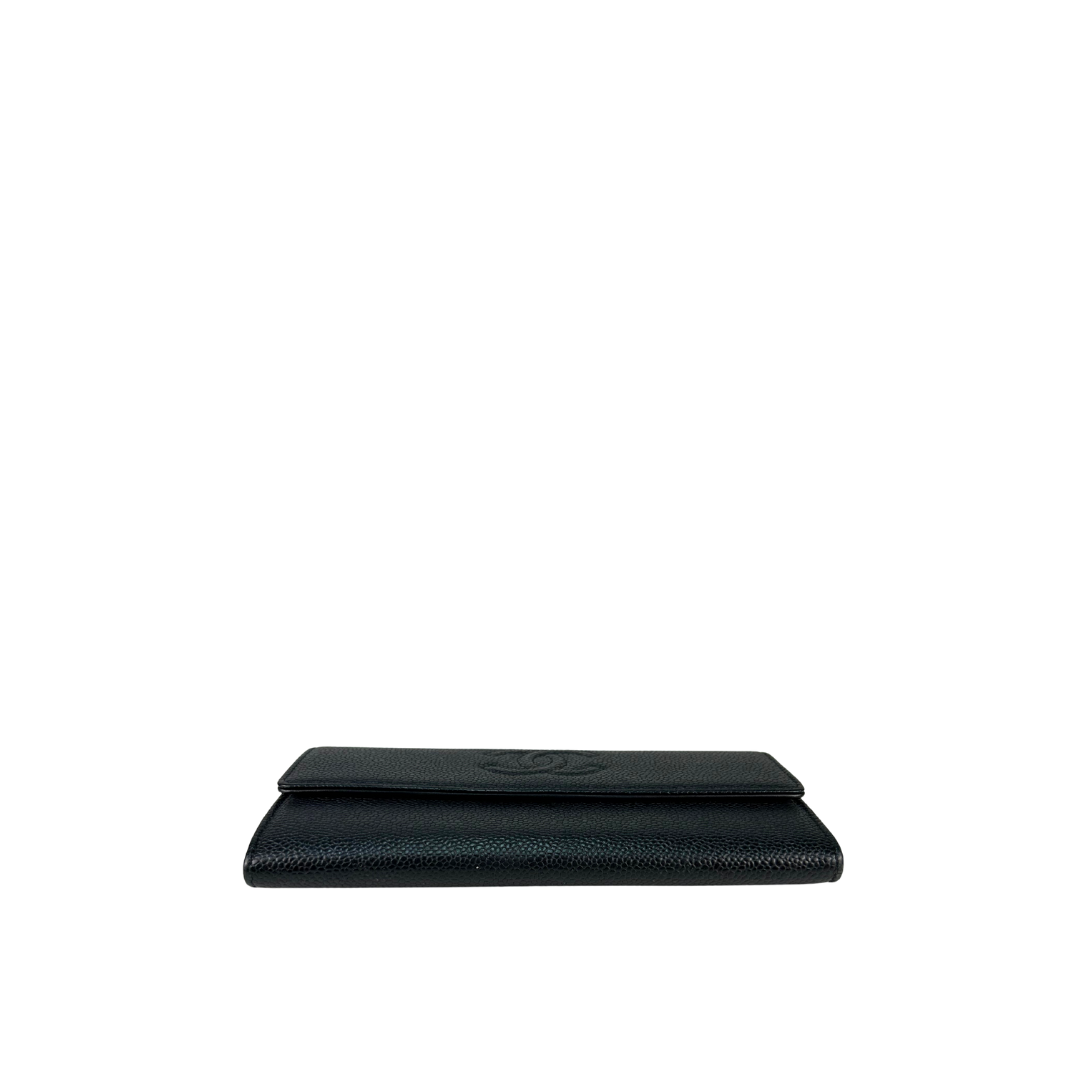 Chanel Timeless Caviar Snap Wallet
