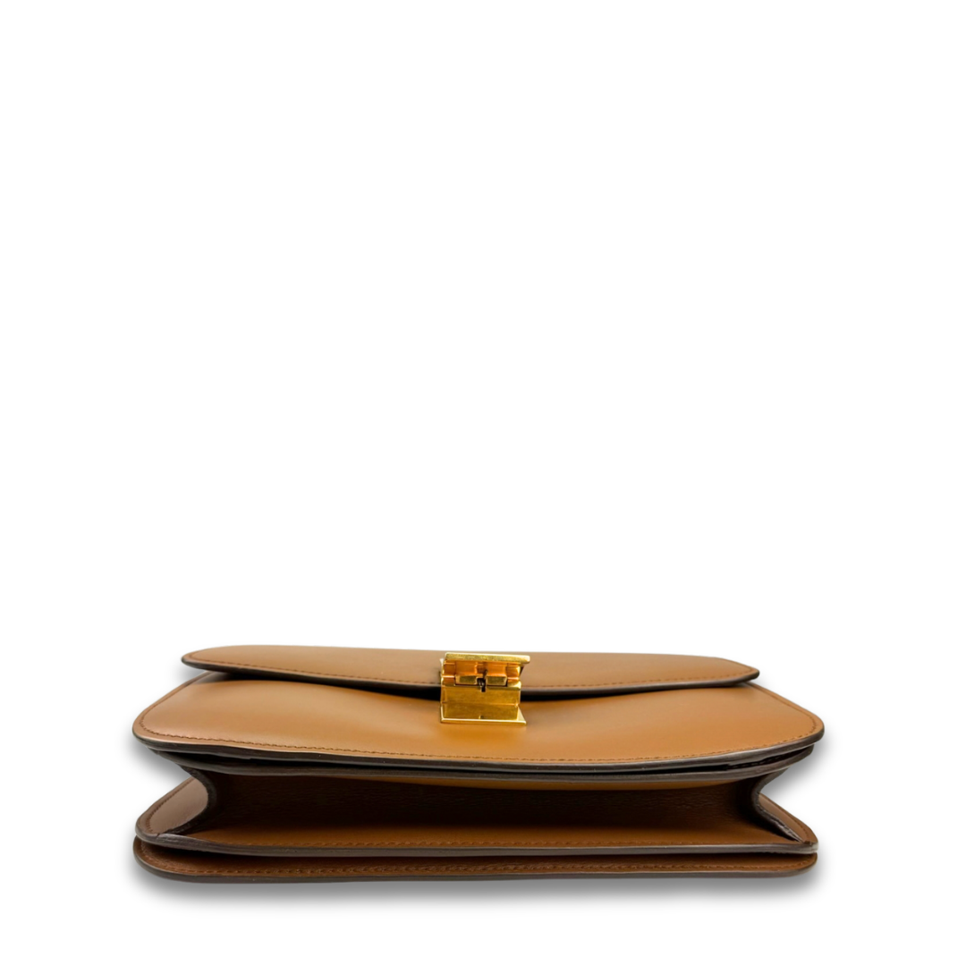 Celine Brown Medium Calfskin Box Bag
