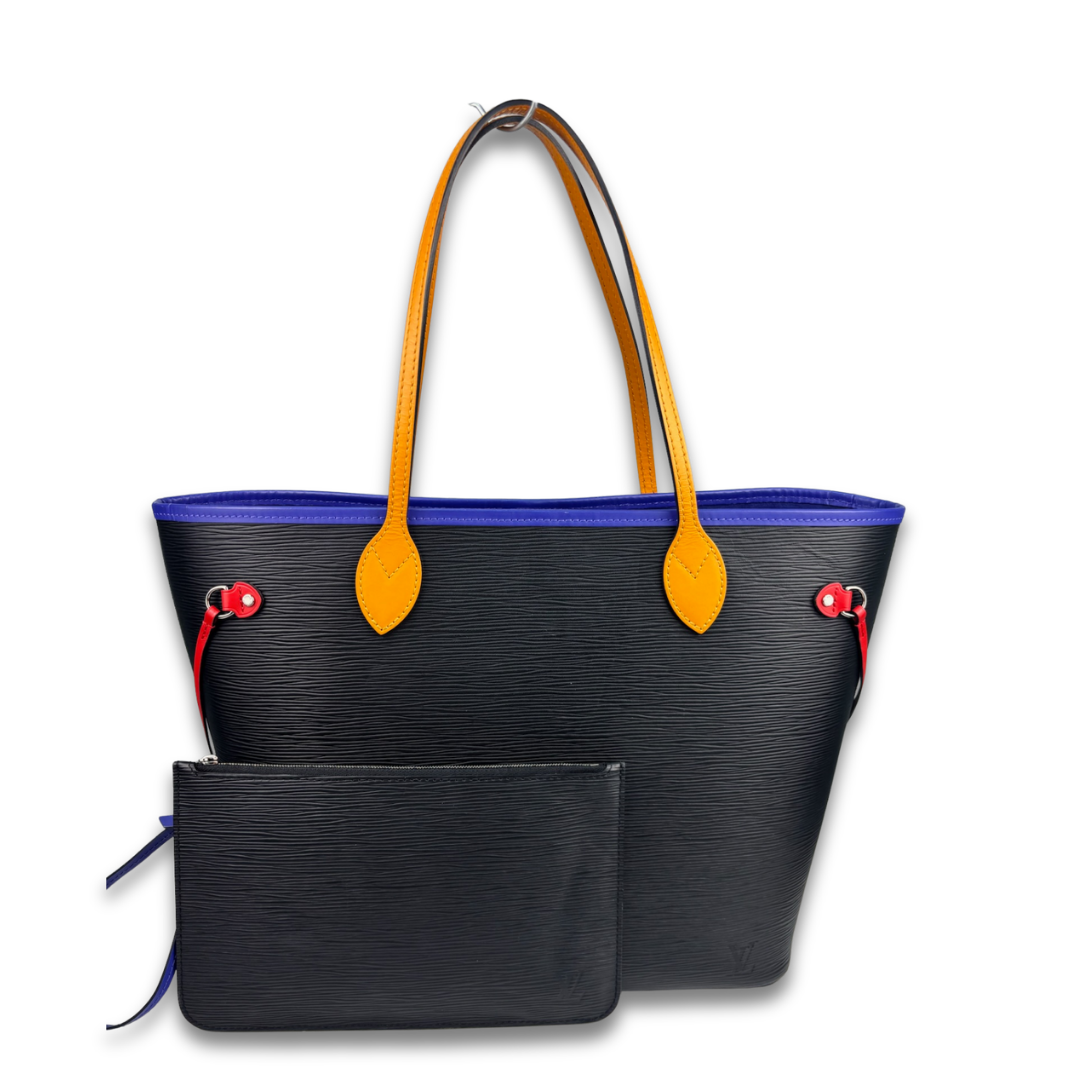 Louis Vuitton Black Epi Leather Neverfull MM