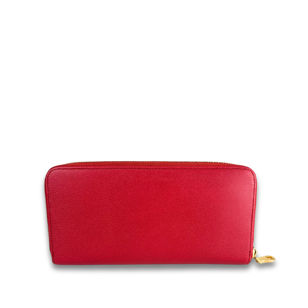Loewe Hot Pink Long Zipper Wallet