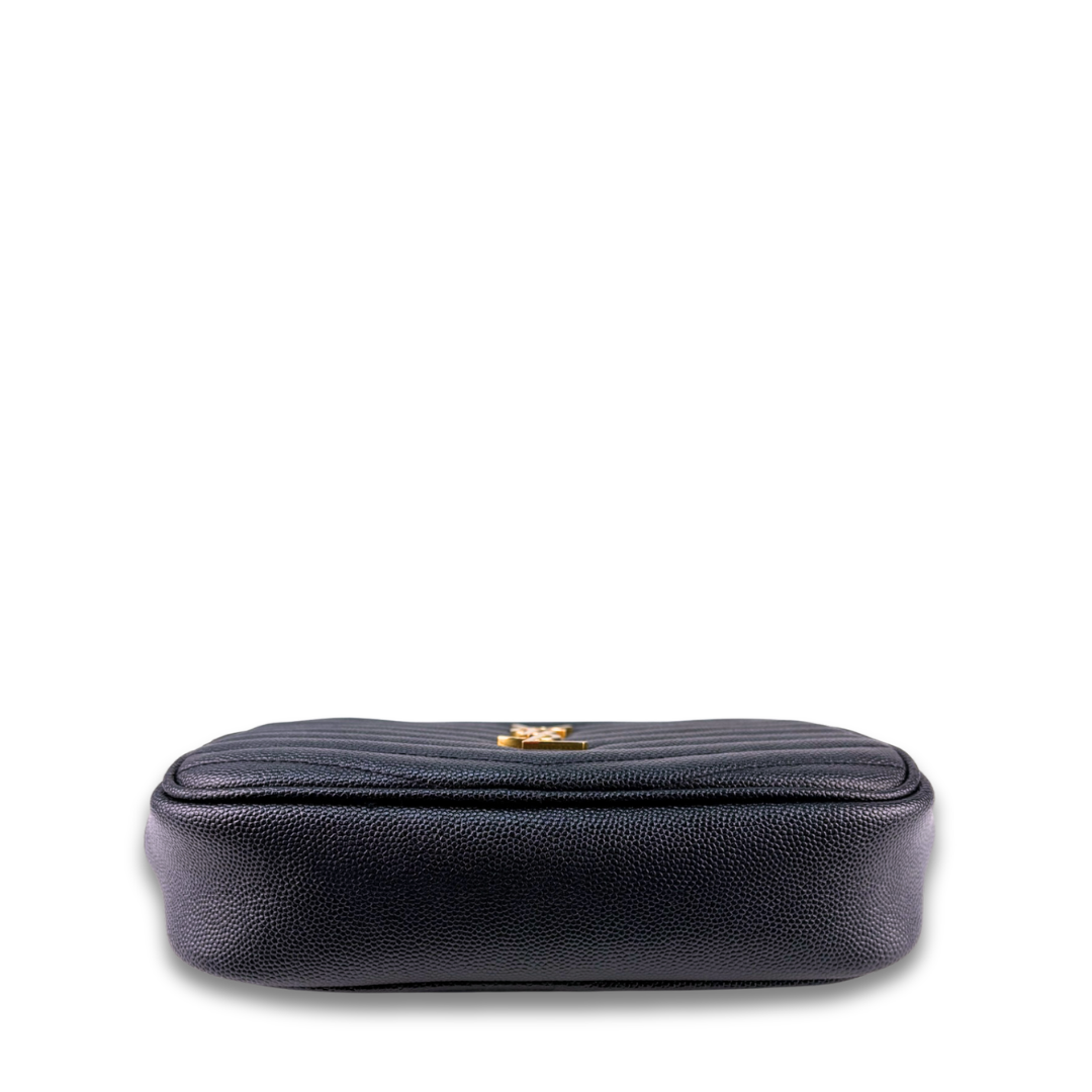 YSL Lou Mini Black Camera Bag