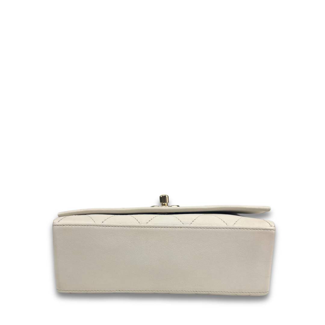 Chanel White Square Small Flap Bag