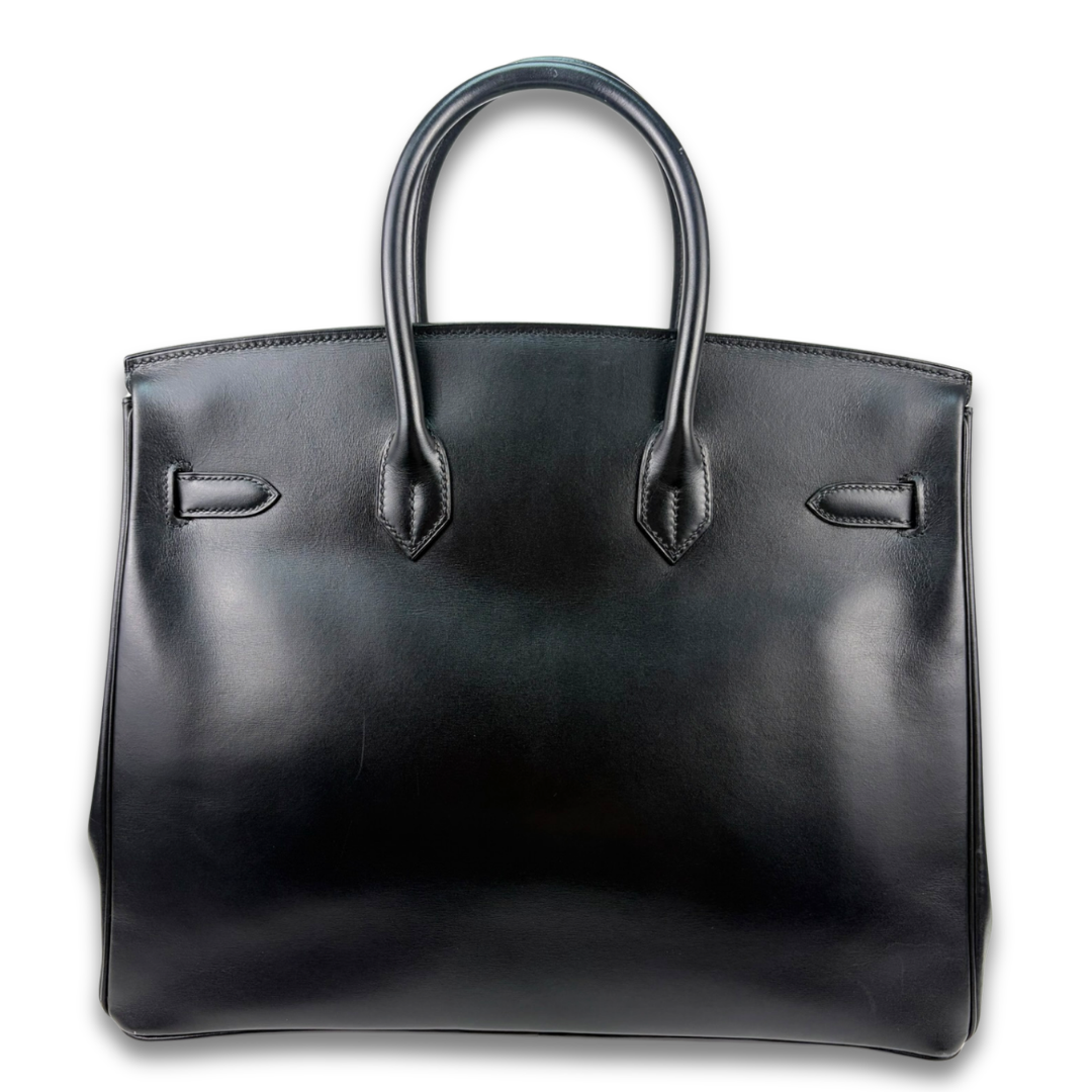 Hermès Box Calf Birkin 35 Noir