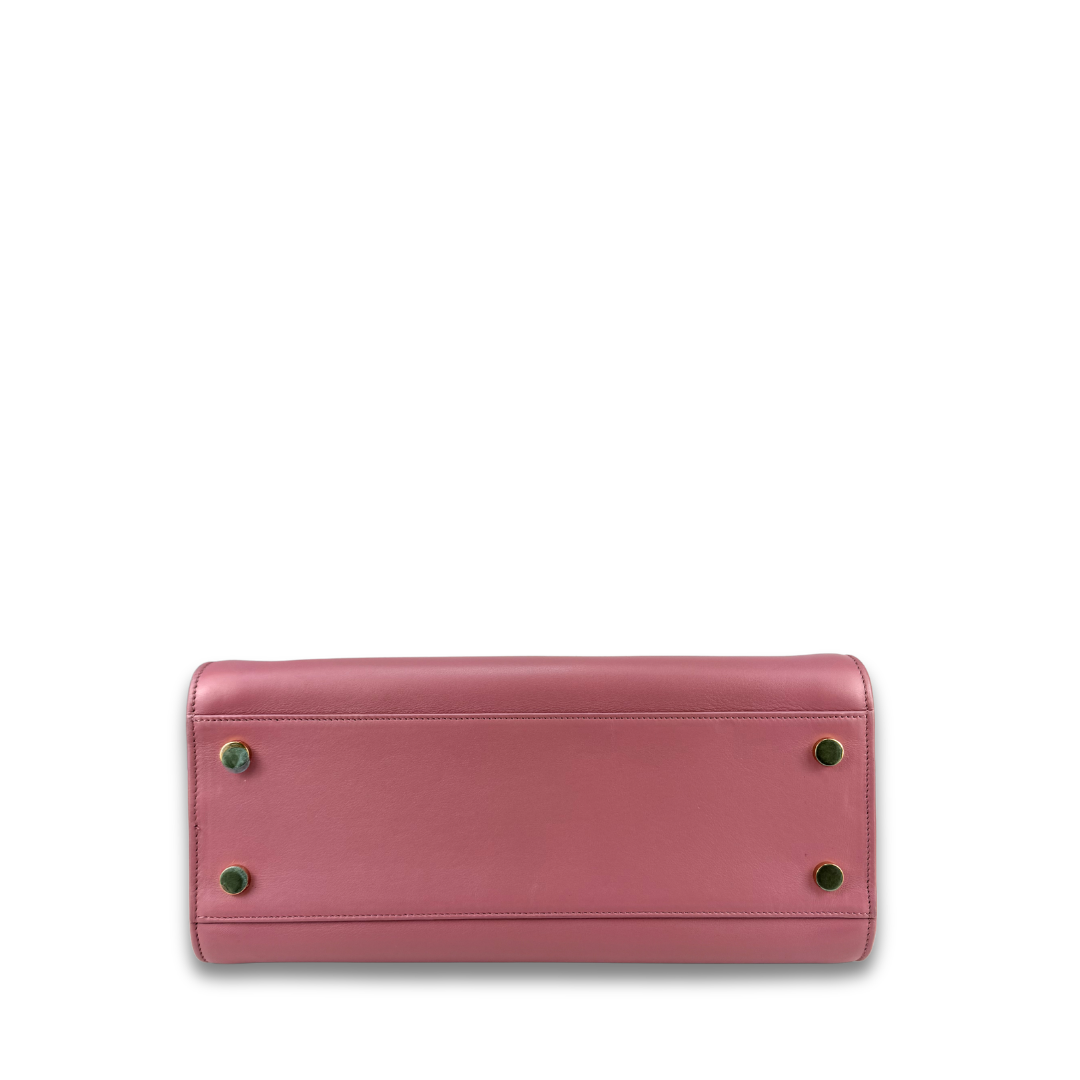 YSL Dark Rose Small Cabas Tote