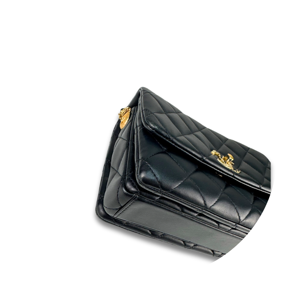 Chanel Multistrand Chain Flap Bag