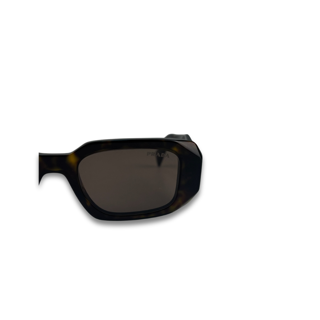 Prada Rectangular Tortoiseshell Sunglasses