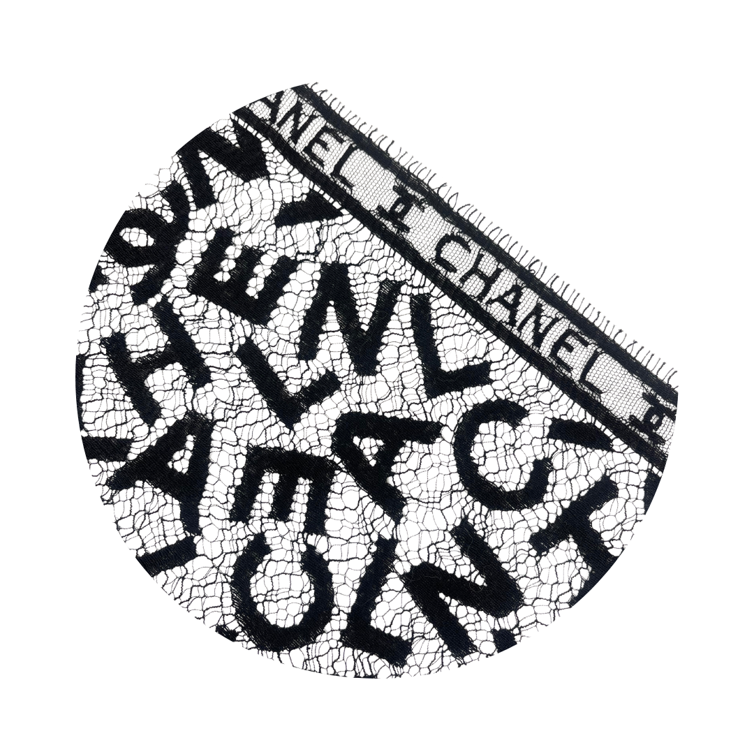 Chanel Logo Lace Shawl