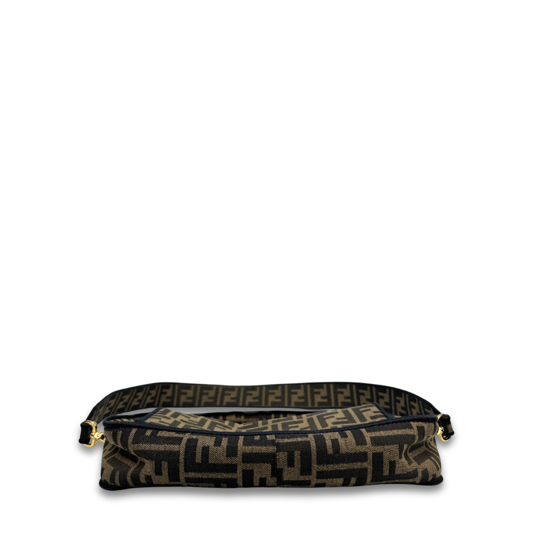 Fendi Zucca Jacquard Convertible Baguette