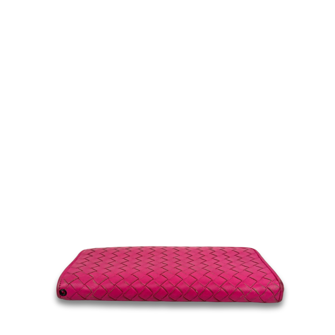 Bottega Veneta Pink Intrecciato Wallet