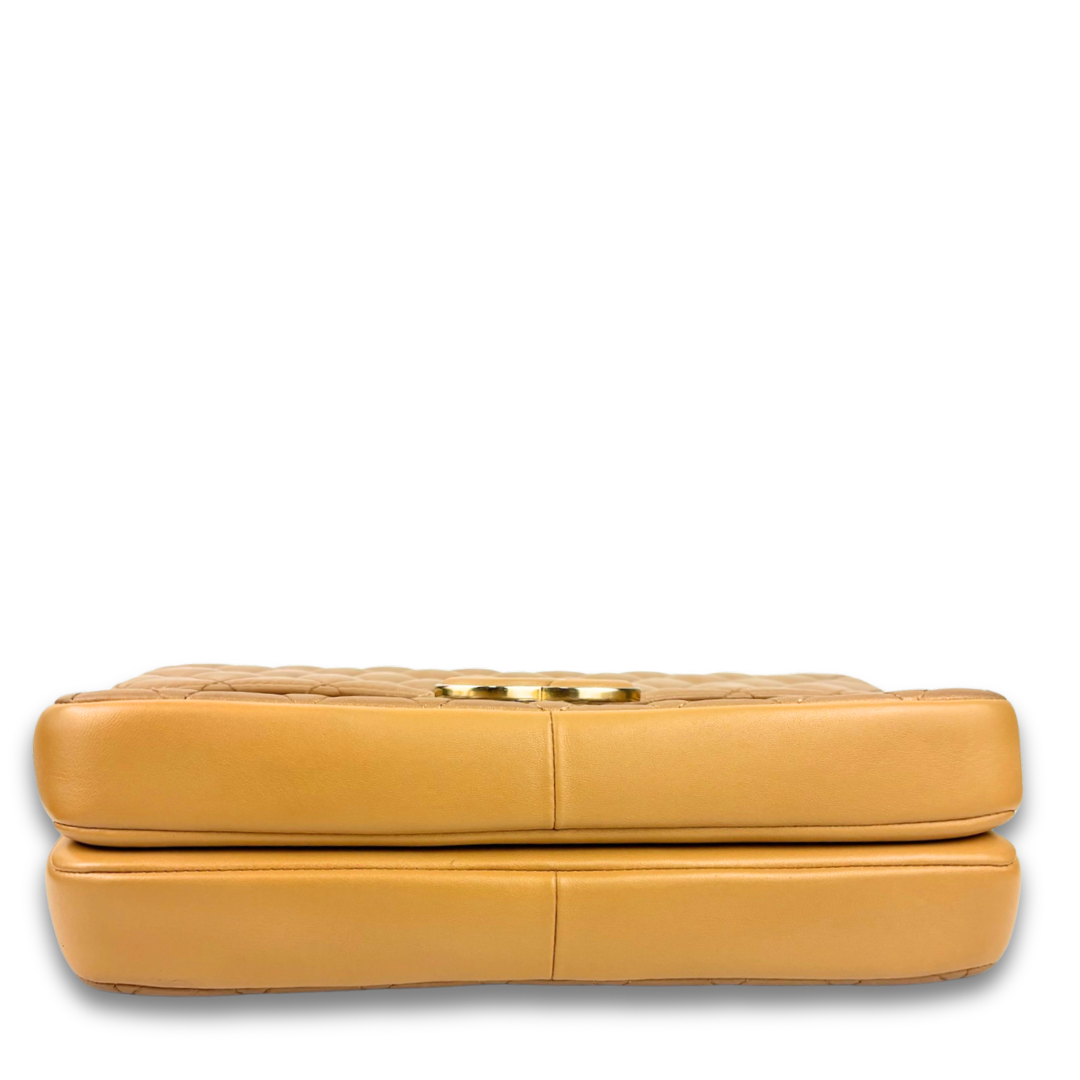 Chanel Brown CC Chic Medium Double Flap Bag