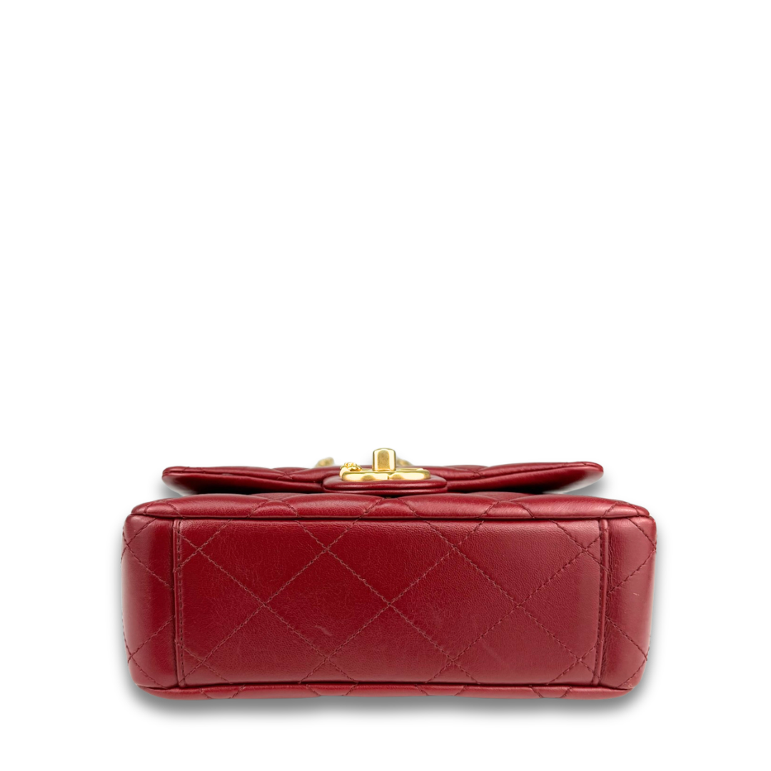 Chanel Camellia Chain Mini Flap Bag