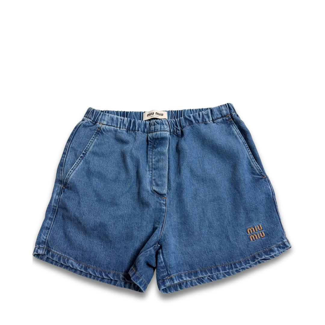 Miu Miu Chambray Top and Shorts Set