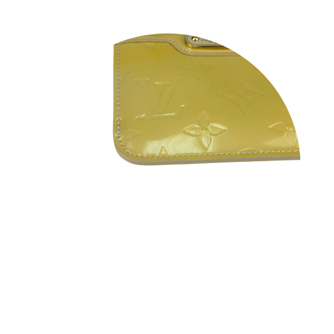 Louis Vuitton Citrine Vernis Key Pouch