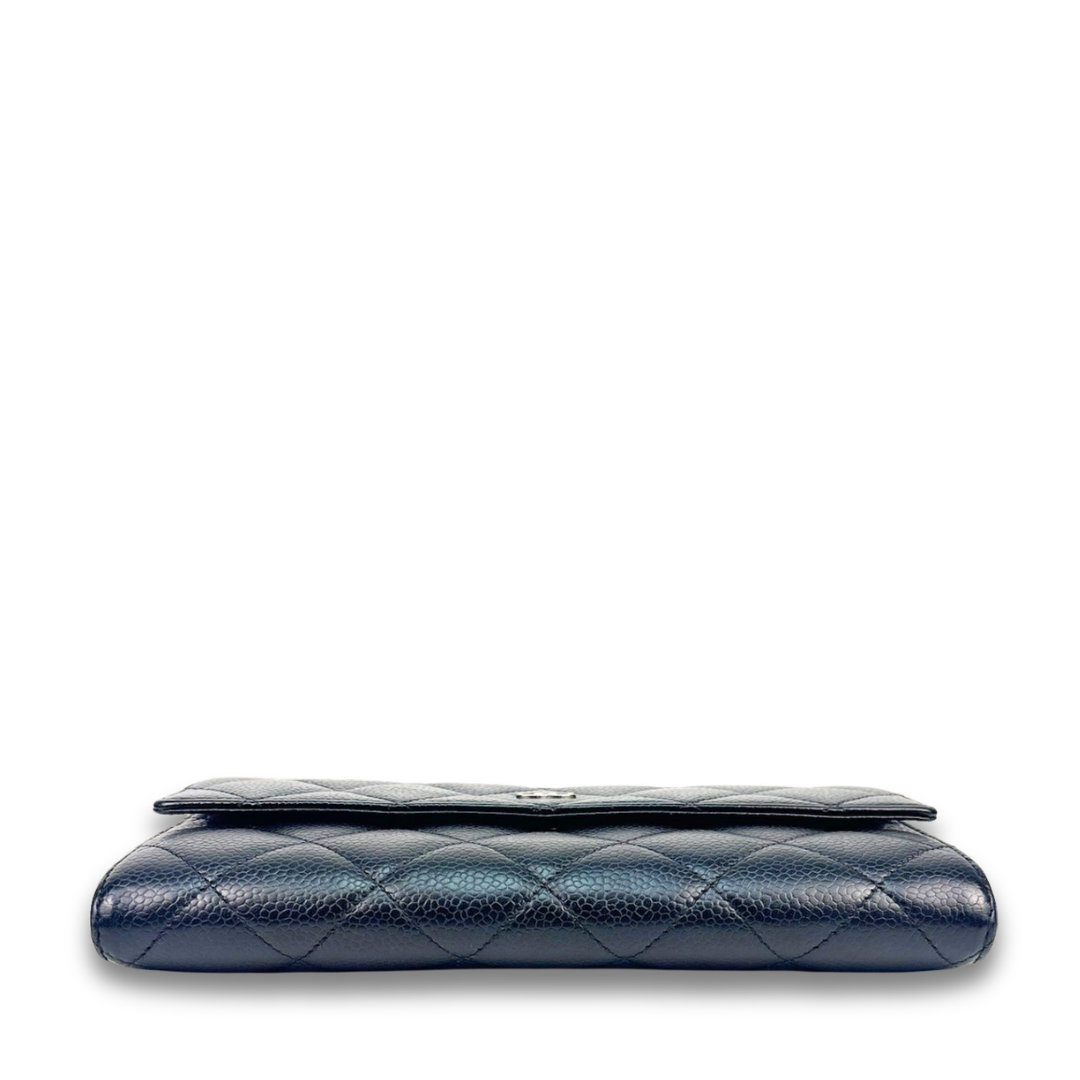 Chanel Black Caviar Classic Flap Wallet