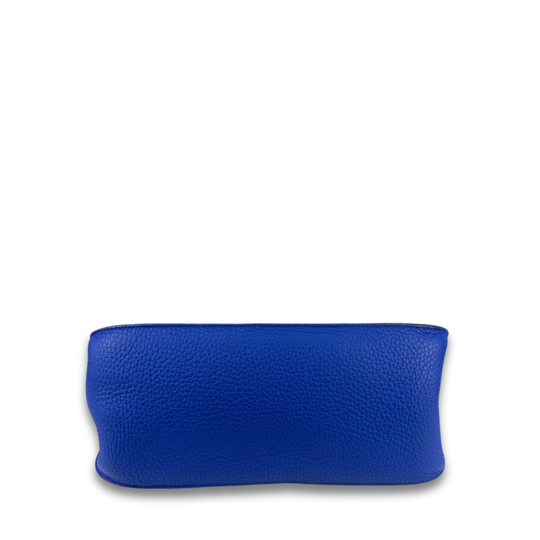 Hermès Clemence Jypsière 28 Bleu Electrique