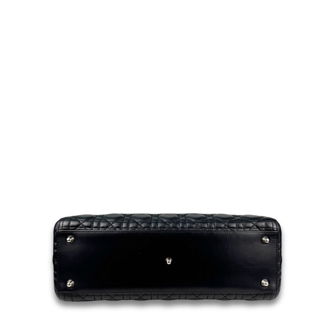 Dior Black Lambskin Large Lady Dior