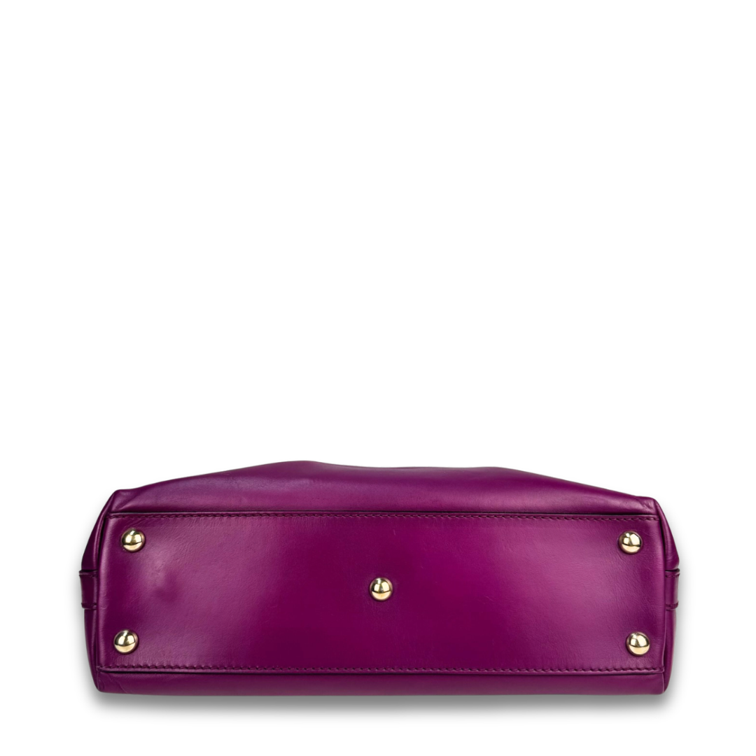 Gucci Purple Leather Top Handle