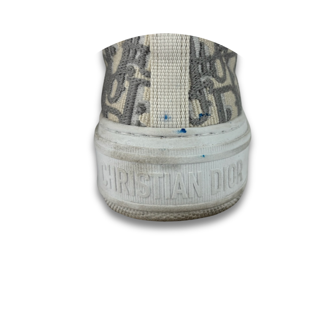 Dior Grey Saltwind Slip-On Sneakers - Size 37