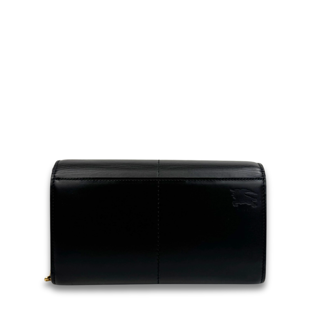 Burberry Snip Leather Chain Wallet