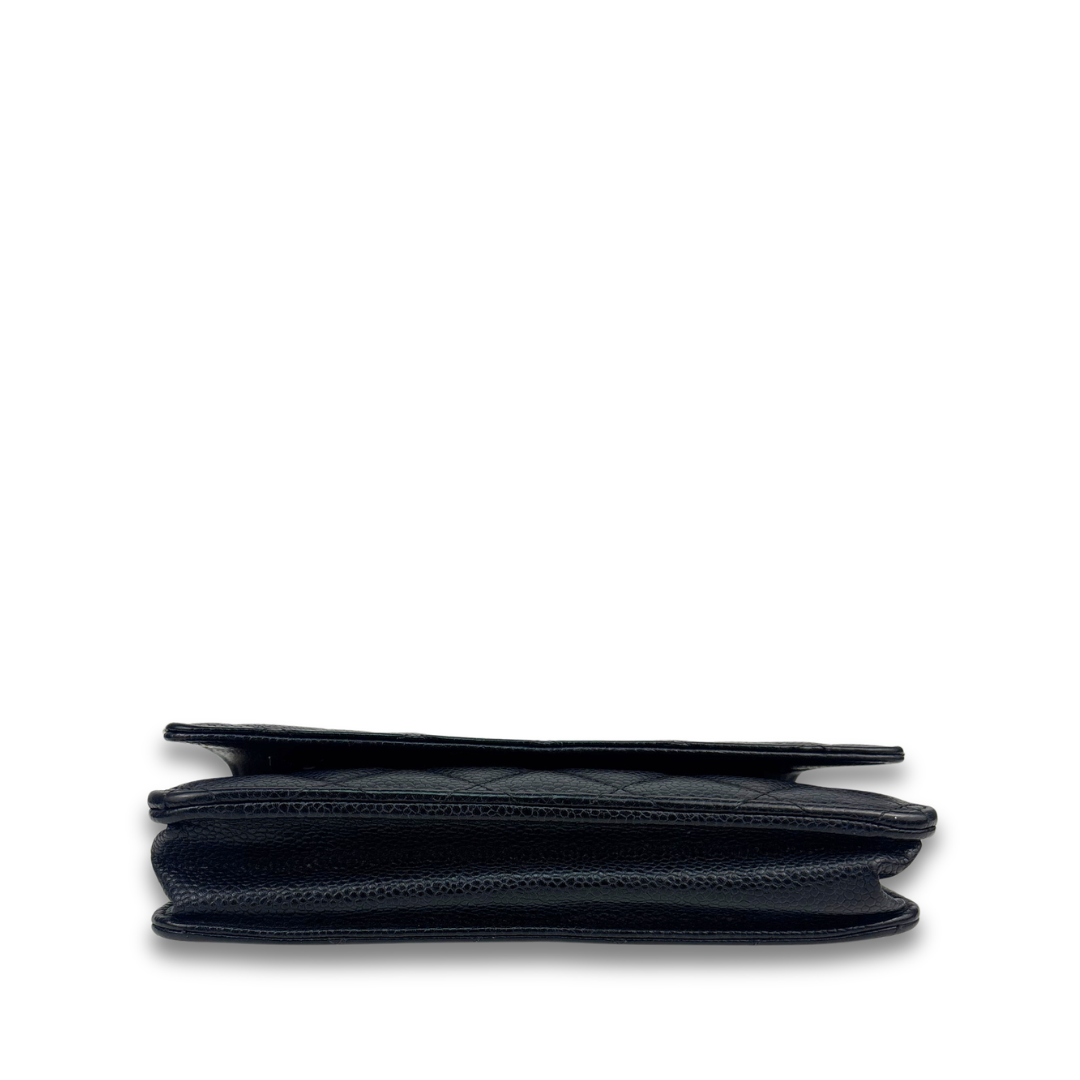 Chanel Navy Caviar Classic Wallet on Chain