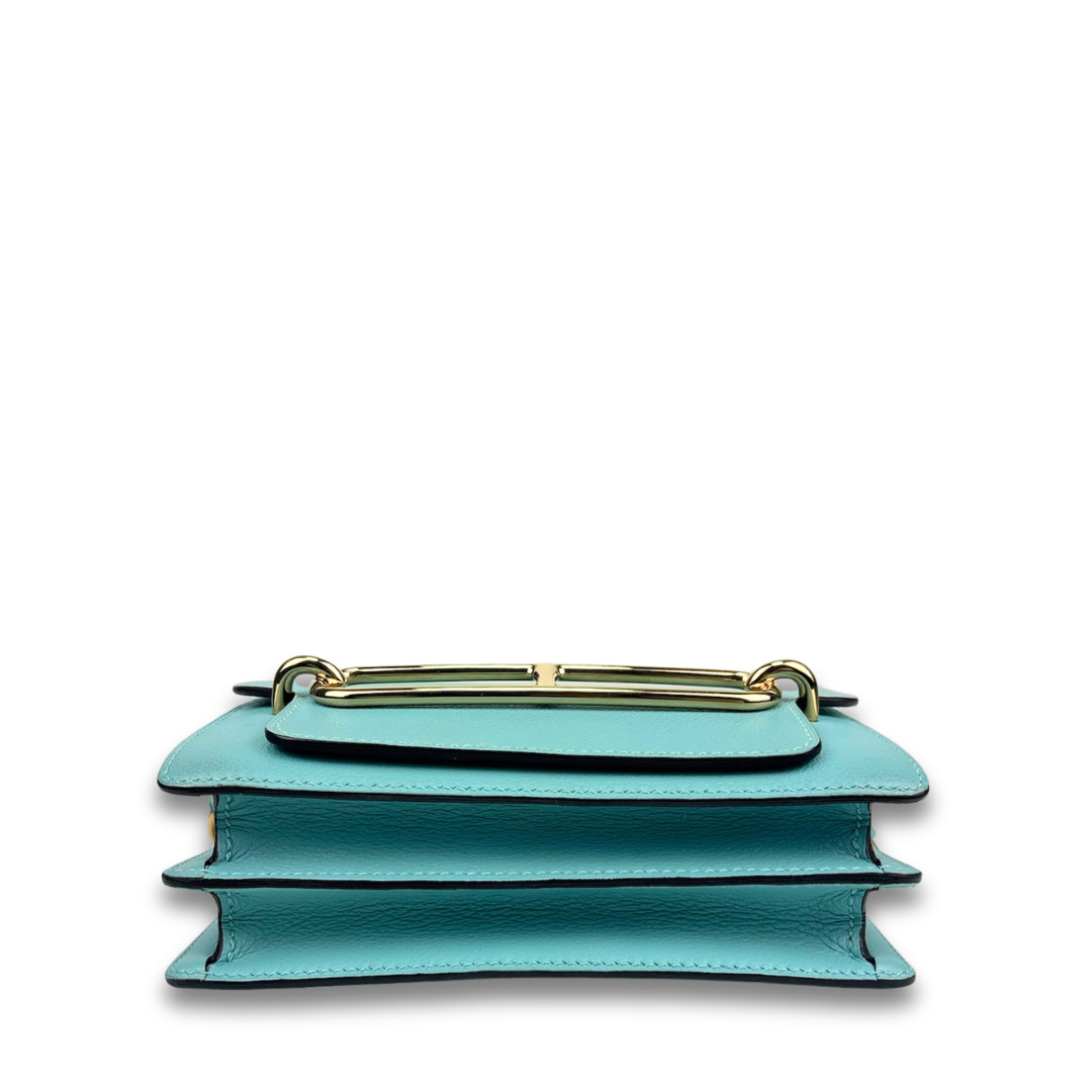 Hermès Swift Tiffany Blue Roulis Mini