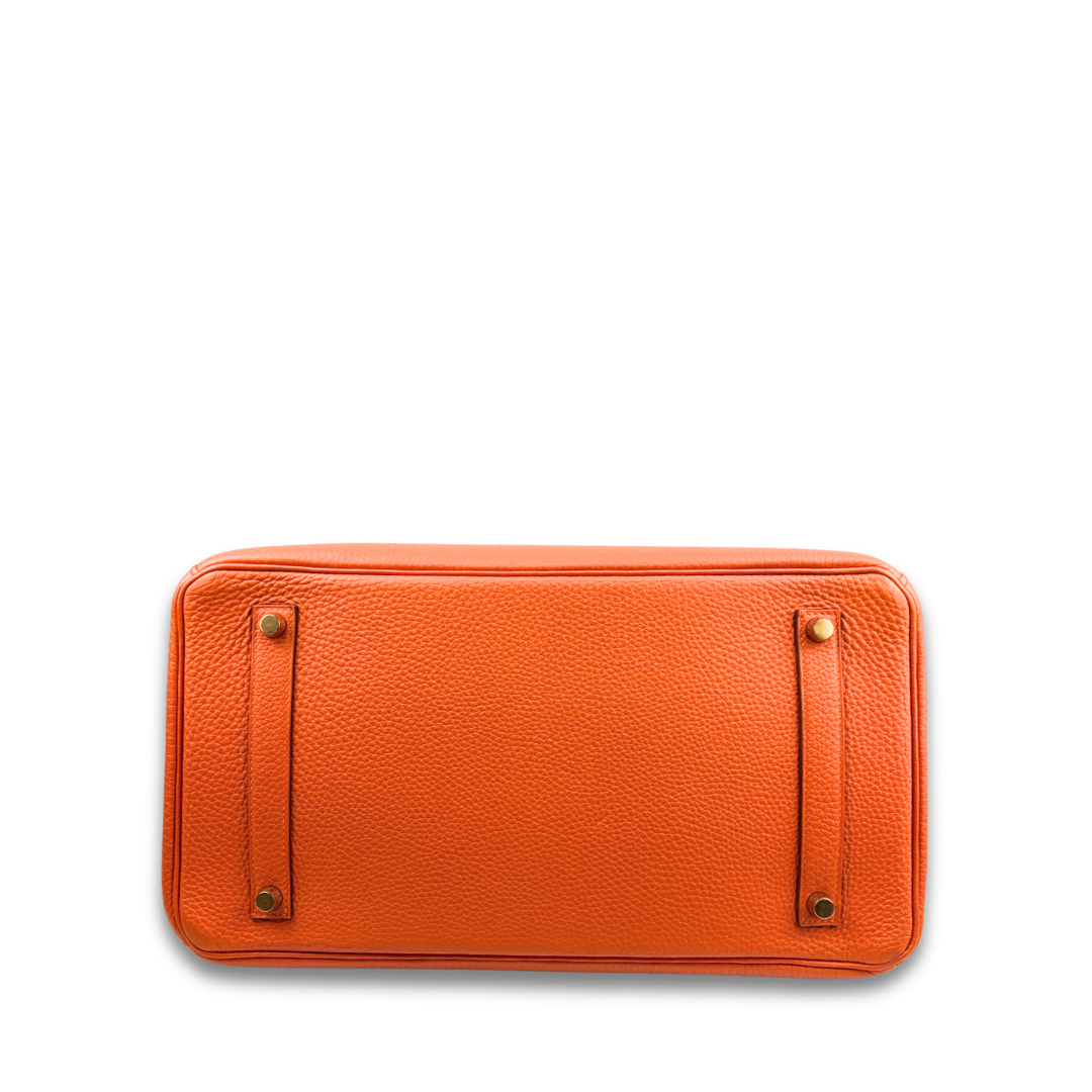 Hermès Togo Birkin 35 Feu Orange