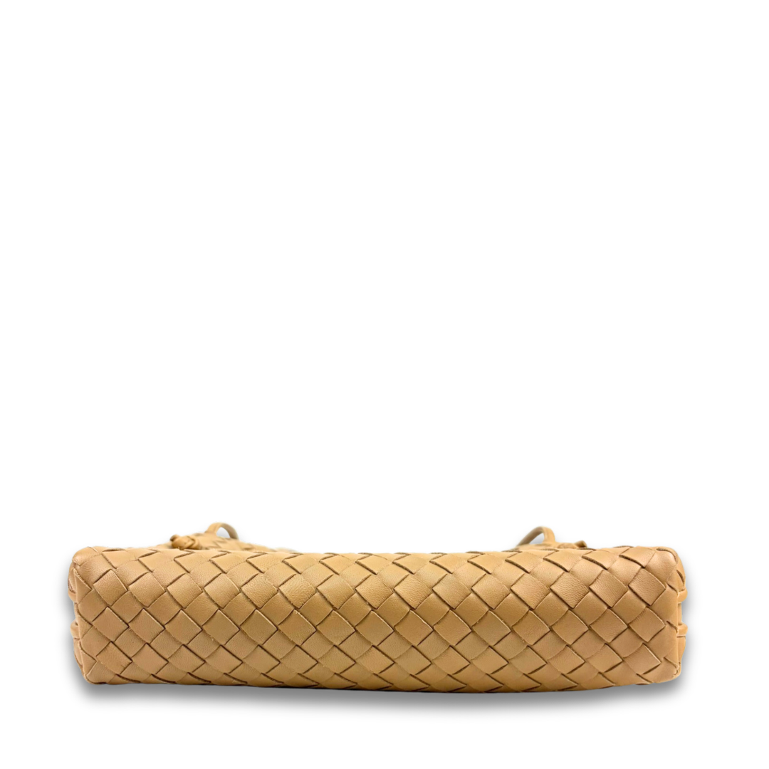 Bottega Veneta Beige Intrecciato Nodini Crossbody