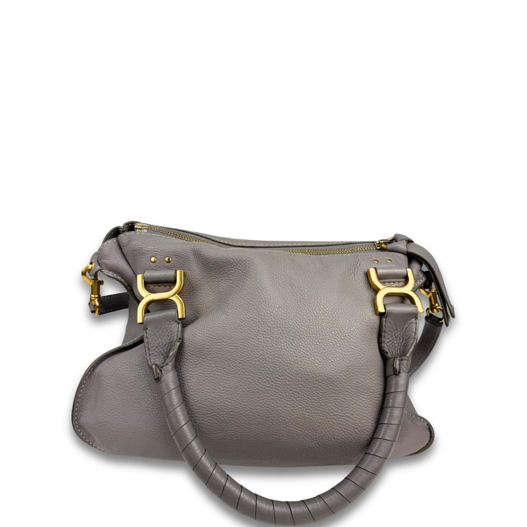 Chloé Grey Medium Marcie Satchel