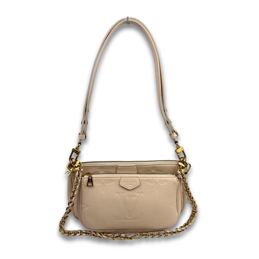 Louis Vuitton Cream Empreinte Multi Pochette Accessoires