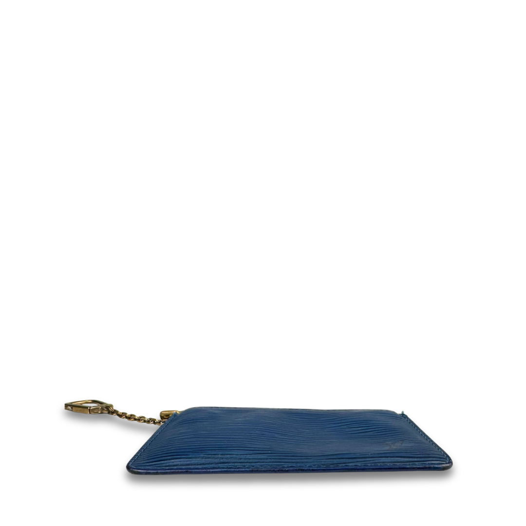 Louis Vuitton Blue Epi Key Pouch
