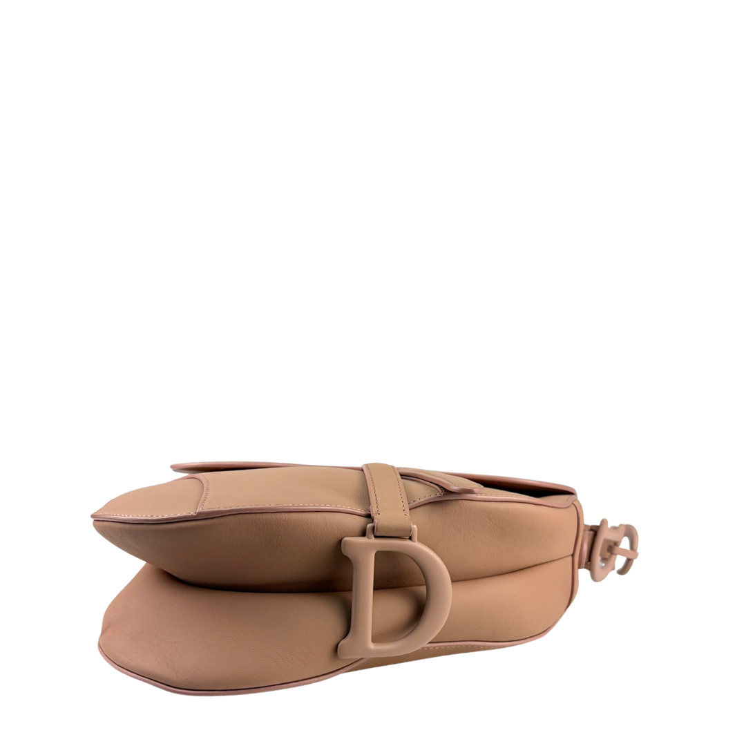Dior Monochromatic Tan Calfskin Saddle Bag