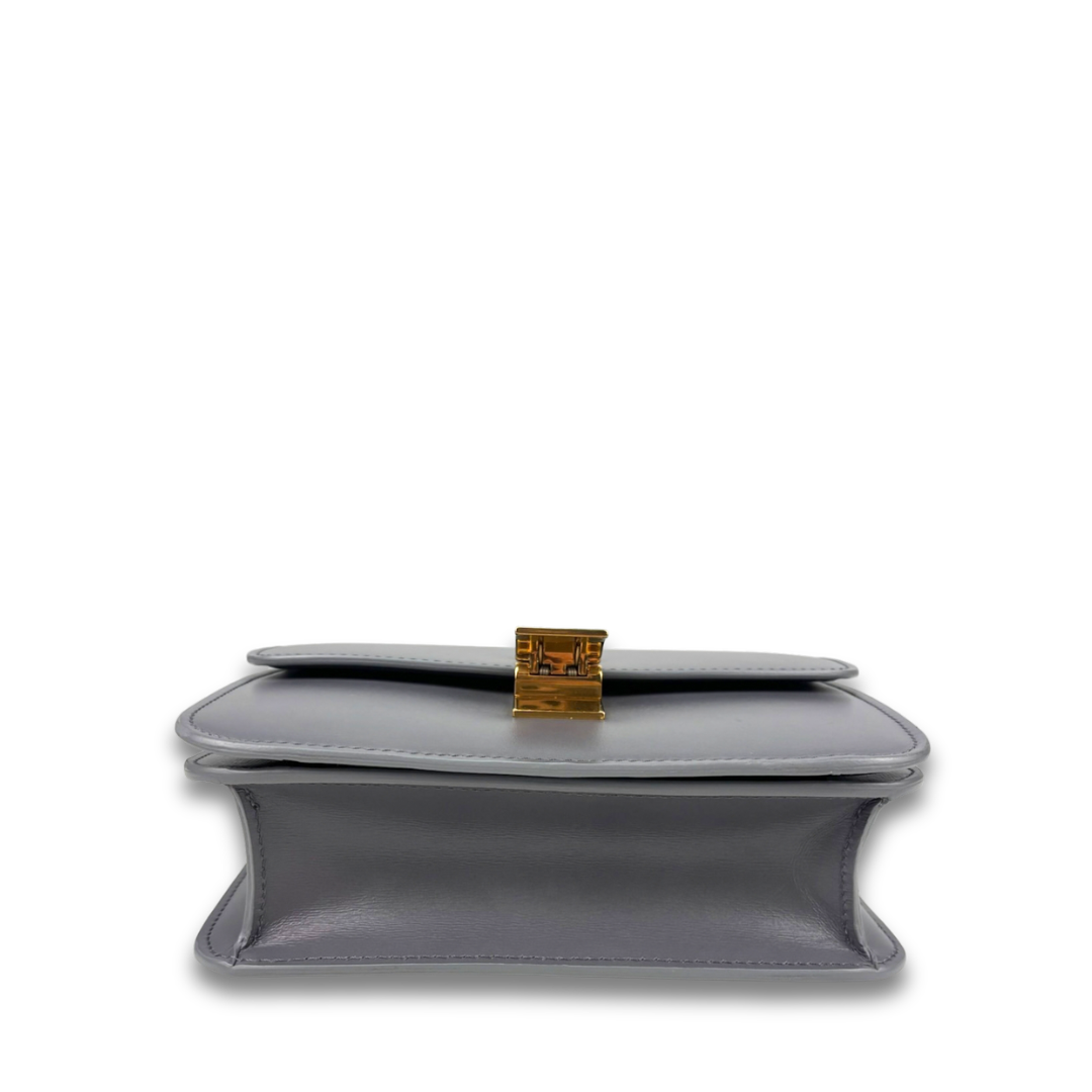Celine Dark Grey Small Box Bag