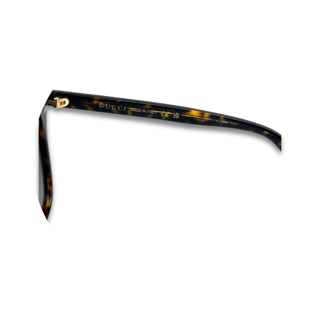 Gucci Oversized Tortoiseshell Gradient Sunglasses