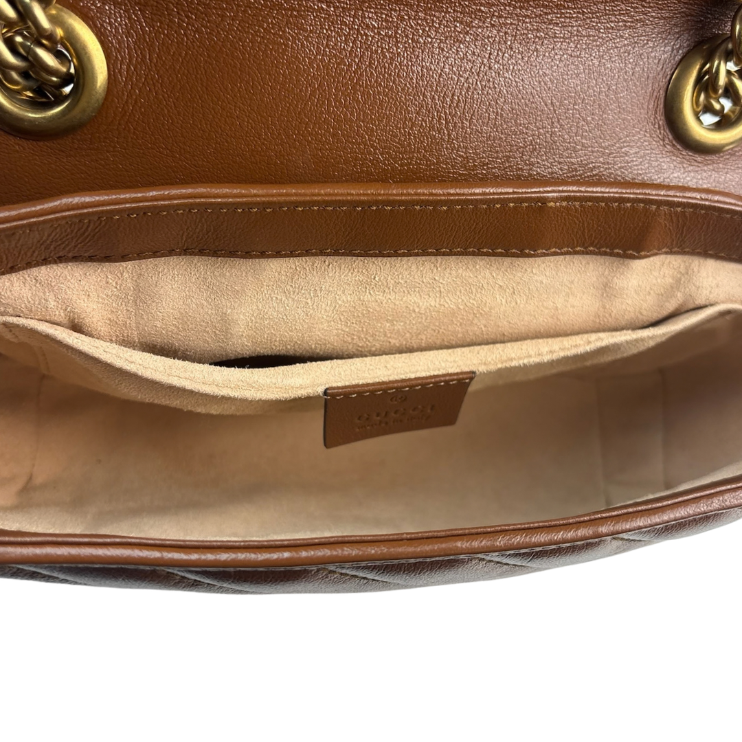 Gucci Brown Marmont Small Shoulder Bag