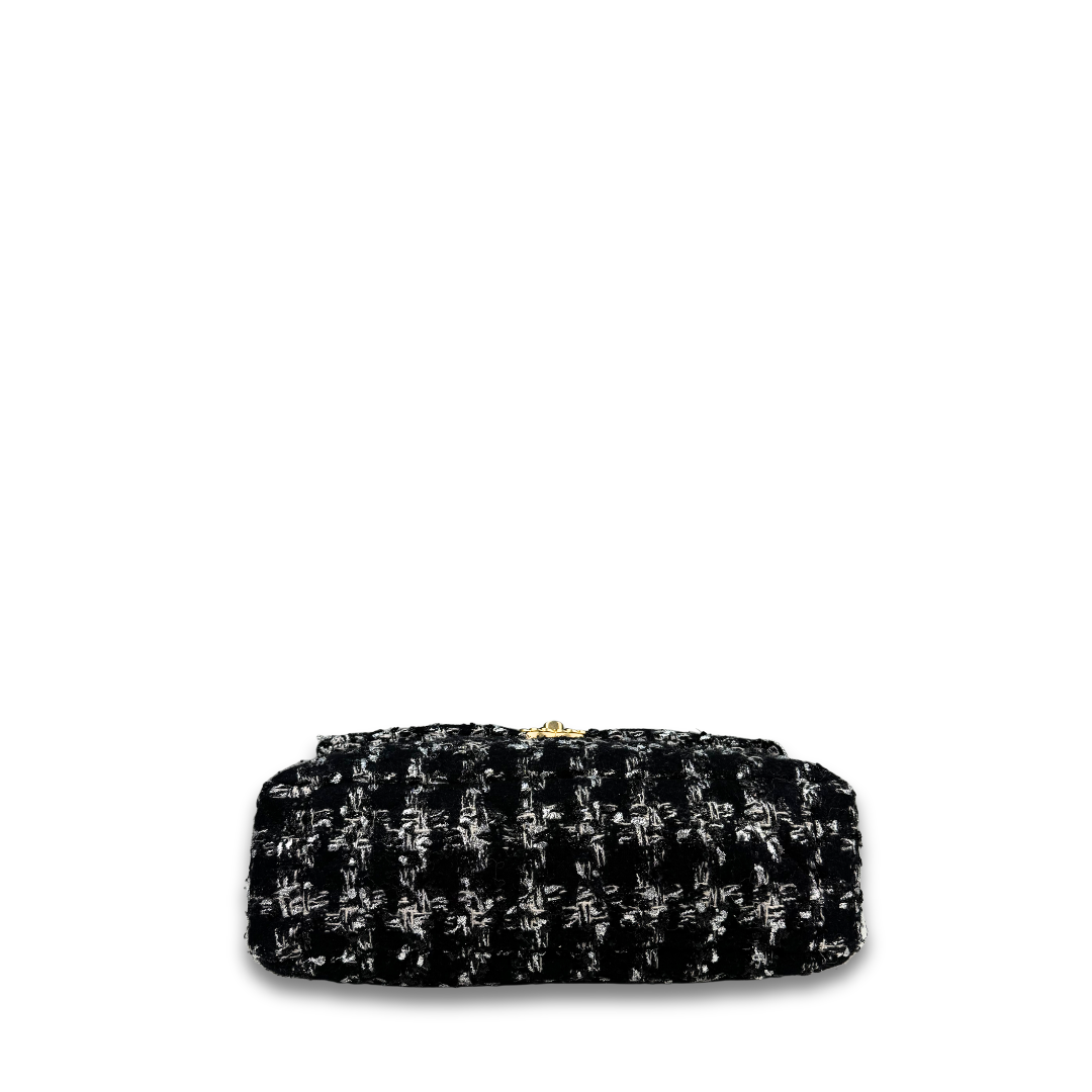 Chanel Tweed 19 Large Flap Bag