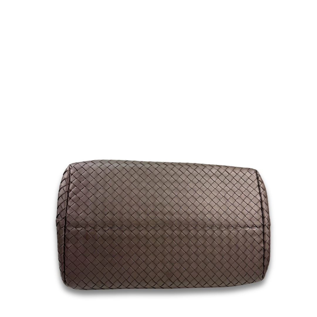 Bottega Veneta Taupe Intrecciato Shopping Tote